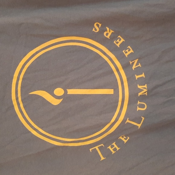 The Lumineers concert tshirt 2020 green and gold north American tour size small - Picture 2 of 4